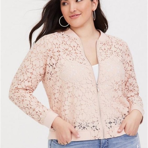 torrid Jackets & Blazers - TORRID Lace Bomber jacket